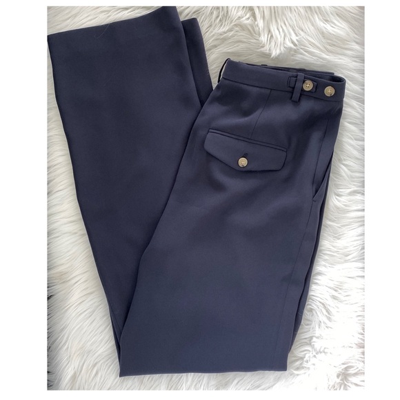 Vince High Waist Straight Leg Pants 